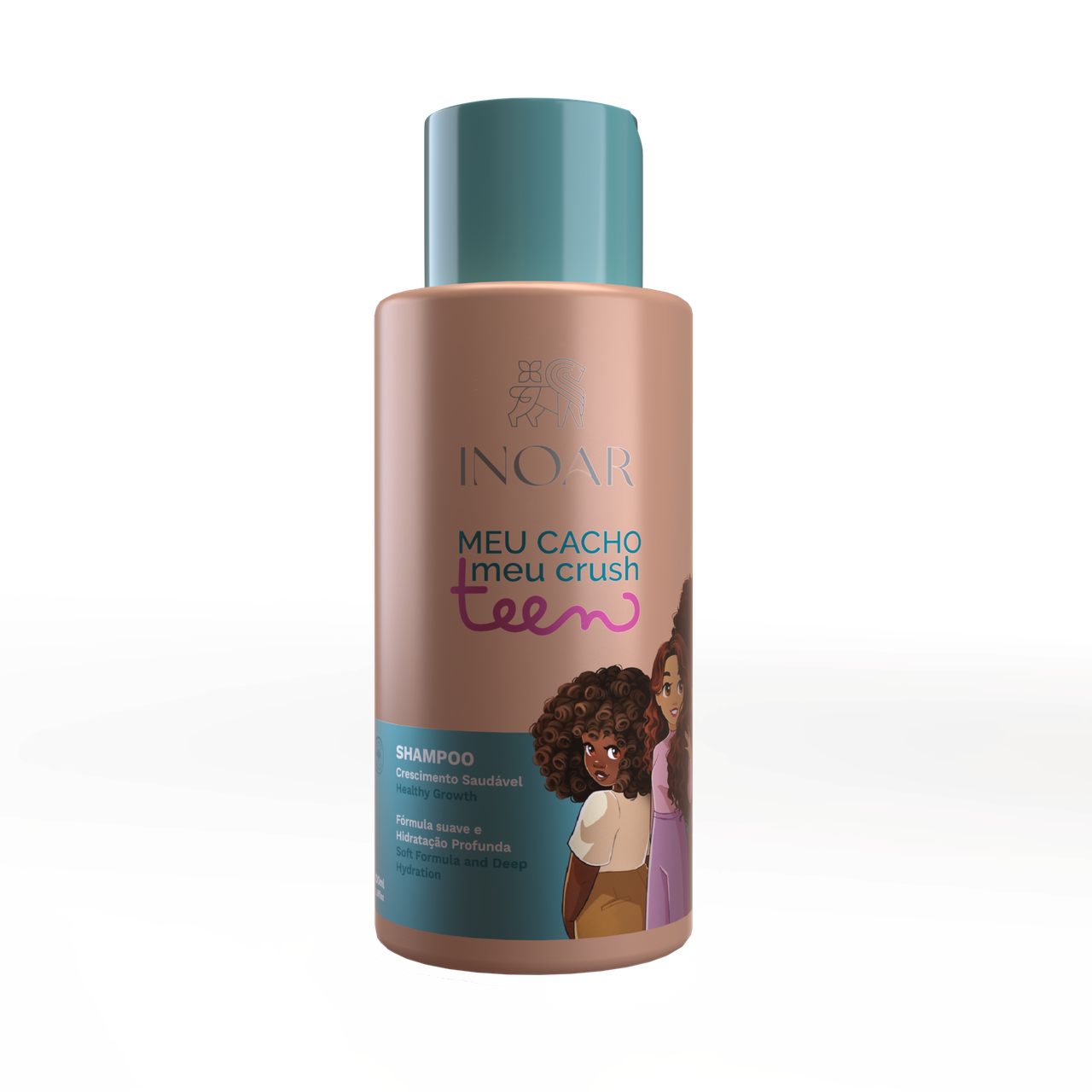 Шампунь для сухого та пошкодженого волосся Teen Inoar Meu Cacho Meu Crush, 500 мл, фото 1