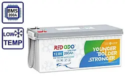 Акумулятор Redodo 12V 280Ah Low-Temp (LiFePo4, BMS 200A)