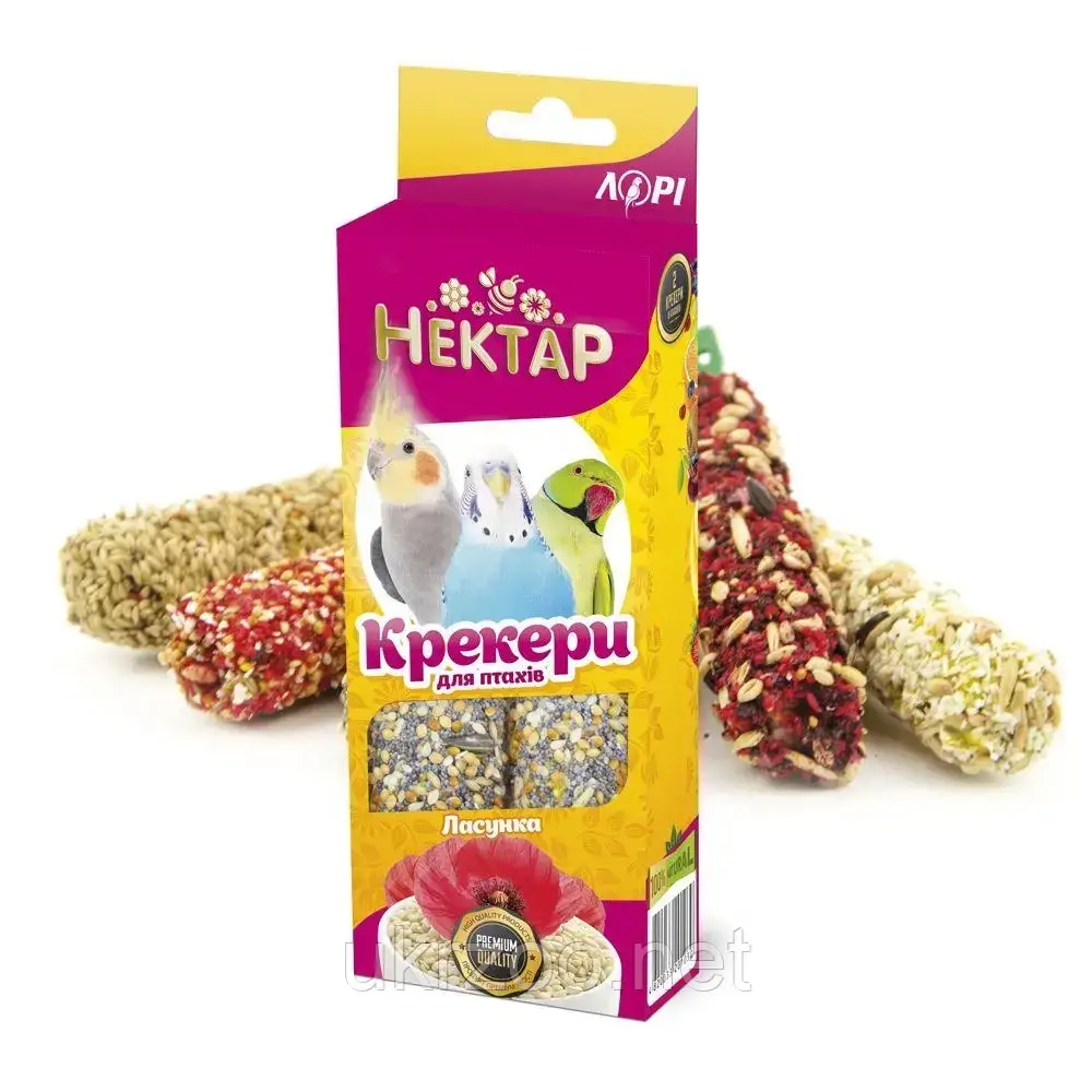 Лакомство-крекеры "Нектар" Кокосовый Лори для попугаев, 2 шт/уп