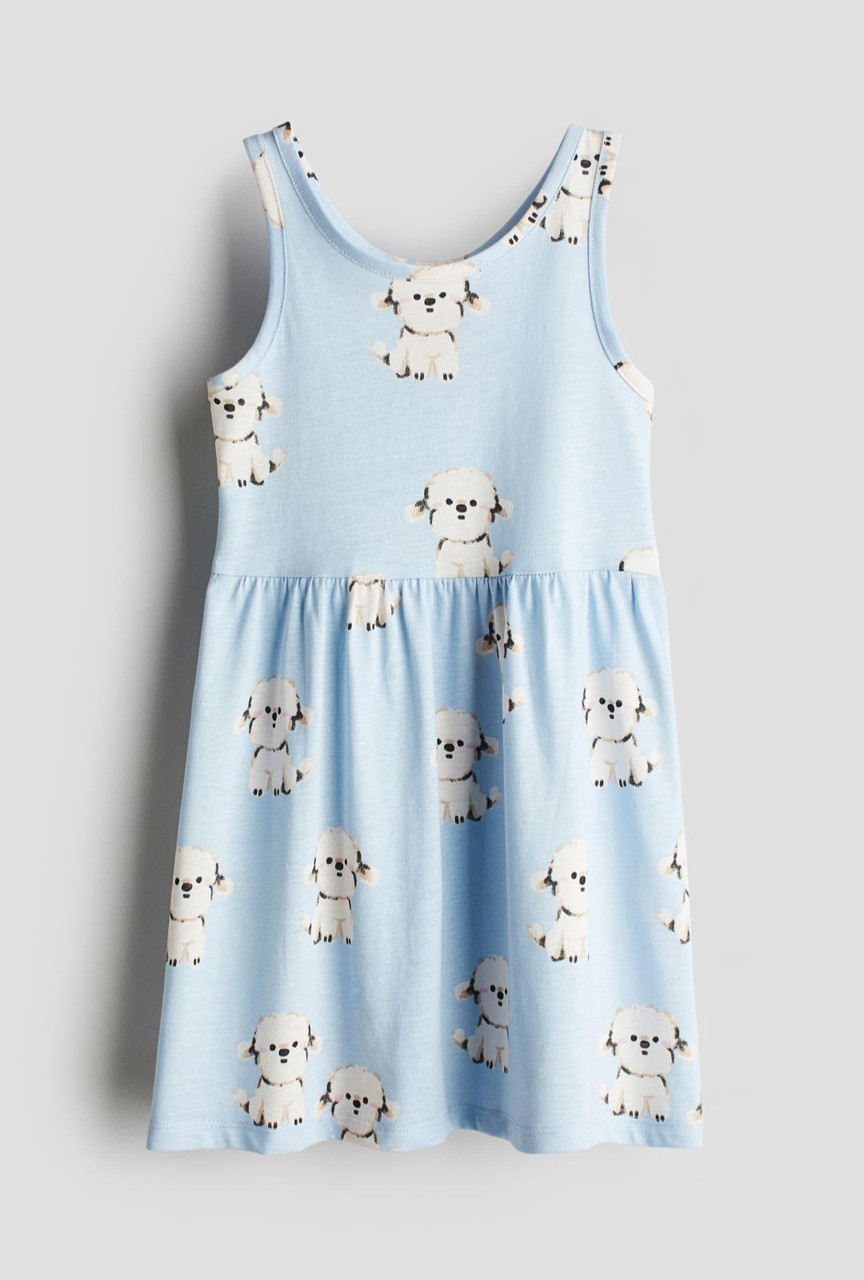 Сукня блакитна Собачки H&M 98/104,  110/116см