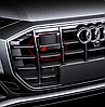 Емблема для решітки радіатора S-line AUDI (Ауді) - Чорний Матт 72 х 16 мм, фото 6
