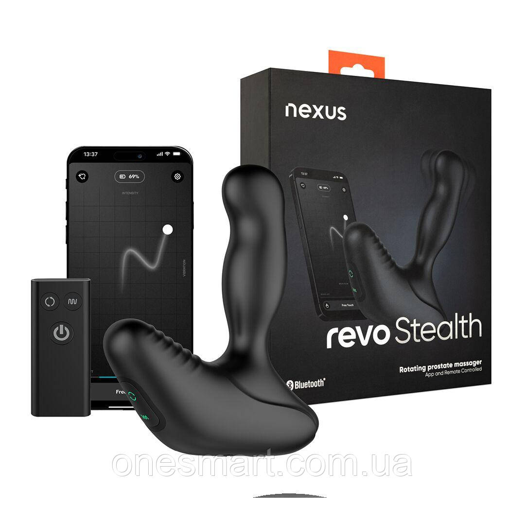 Массажер простати Nexus Revo Stealth з дистанційним управлінням для чоловіків з 6 режимами вібрації, фото 1
