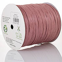 Рафія ISPIE (Іспі) Dusty Rose/Пильна троянда Рафія для в'язання капелюхів і сумок
