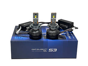 Led лампи світлодіодні Infolight H7 S3 12v 60 w 12400 lm 6000 k комплект