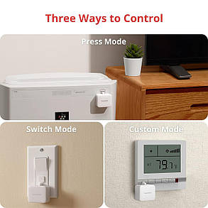 SwitchBot Smart Switch Button Pusher — Fingerbot для автоматичного вимикача світла, таймера та дистанційно, фото 3
