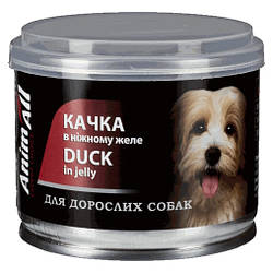 AnimAll (ЕнімАлл) - Вологий корм для собак качка в ніжному желе 195 гр