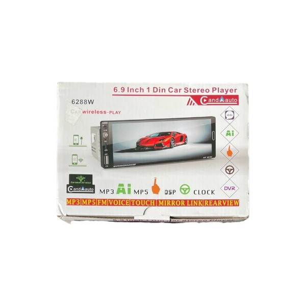Автомагнітола універсальна 6,9 1 DIN Windows with cartplay 6288W, фото 1