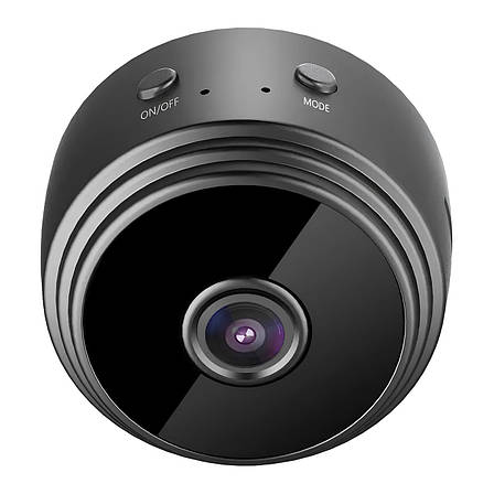 Wi-Fi камера з детектором руху. Міні-камера 1080P Full HD. Міні камера з нічною зйомкою та датчиком руху, 150°, фото 1