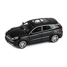 Модель автомобіля Porsche Cayenne. Металева машинка, інерційна машинка Порш Кайєн чорний 1:32, фото 3