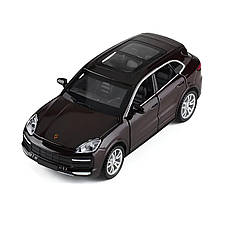 Модель автомобіля Porsche Cayenne. Металева машинка, інерційна машинка Порш Кайєн чорний 1:32, фото 5