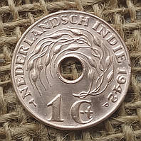 1 цент 1942 року. Нідерландська Ост-Індія