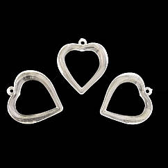 Акрилові серця підвісні для декору