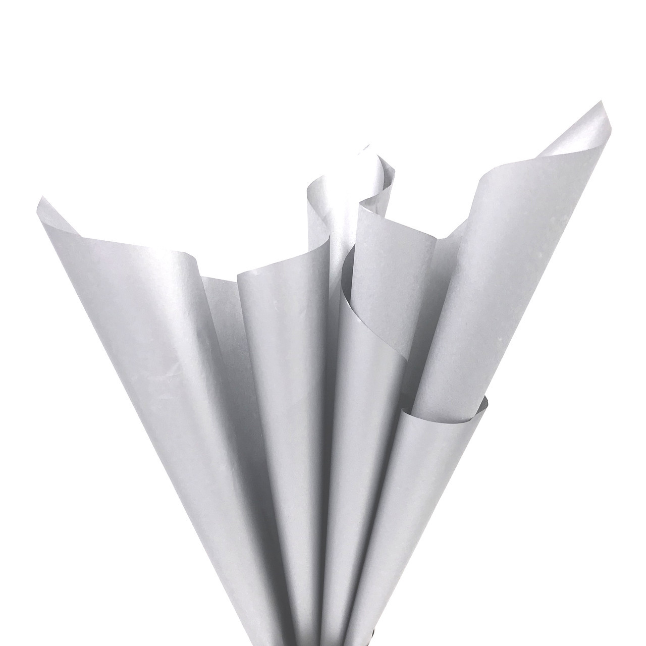 Папір тиш'ю срібло (металізована з одного боку), фото 1