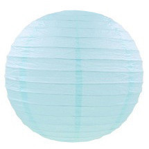 Паперова куля плісе 20 см ніжно-блакитний, фото 1