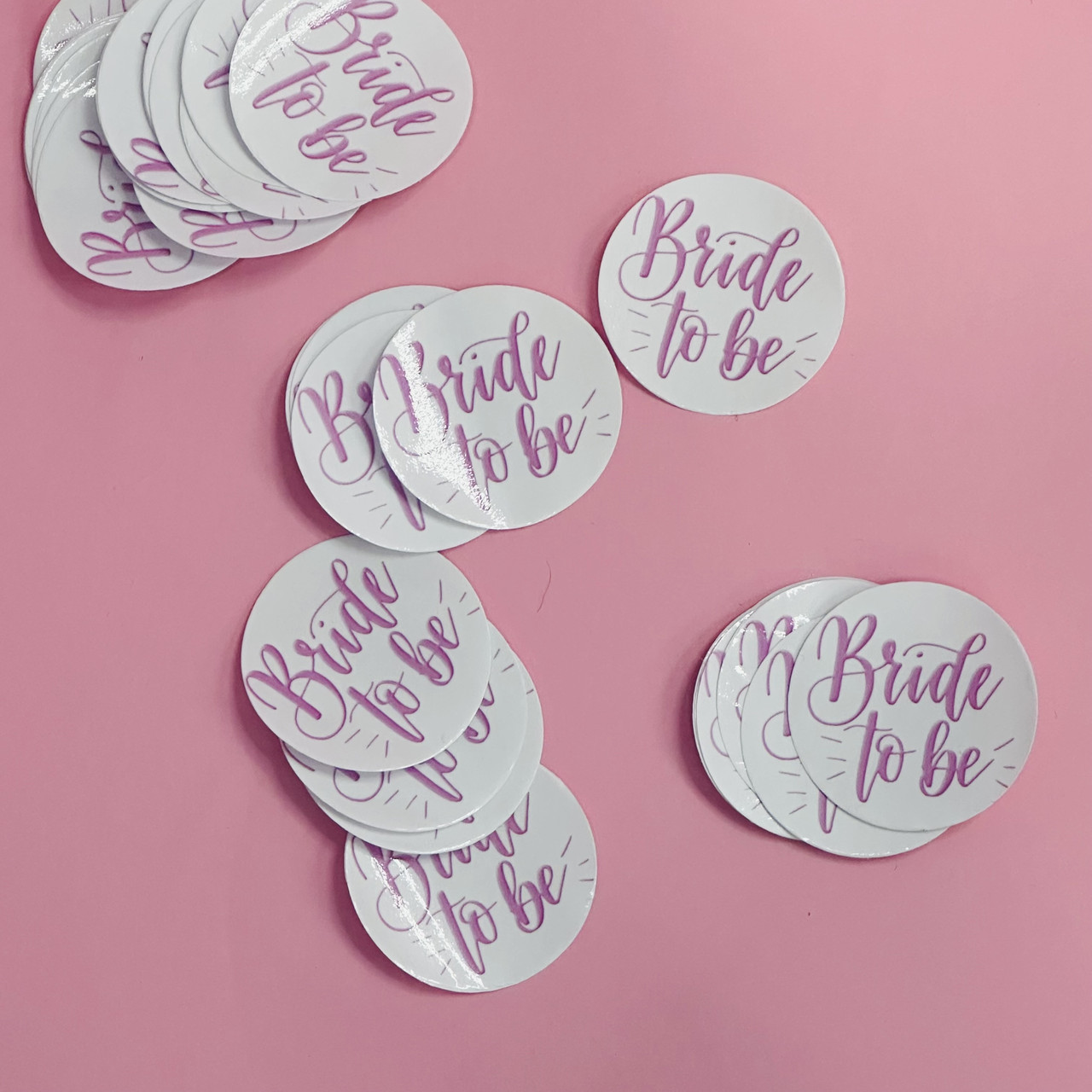 Набір наклейок на пляшку, пачку для соку Bride to be