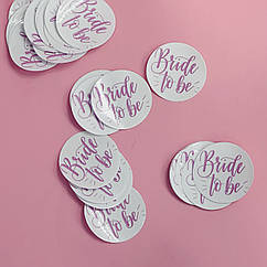 Набір наклейок на пляшку, пачку для соку Bride to be