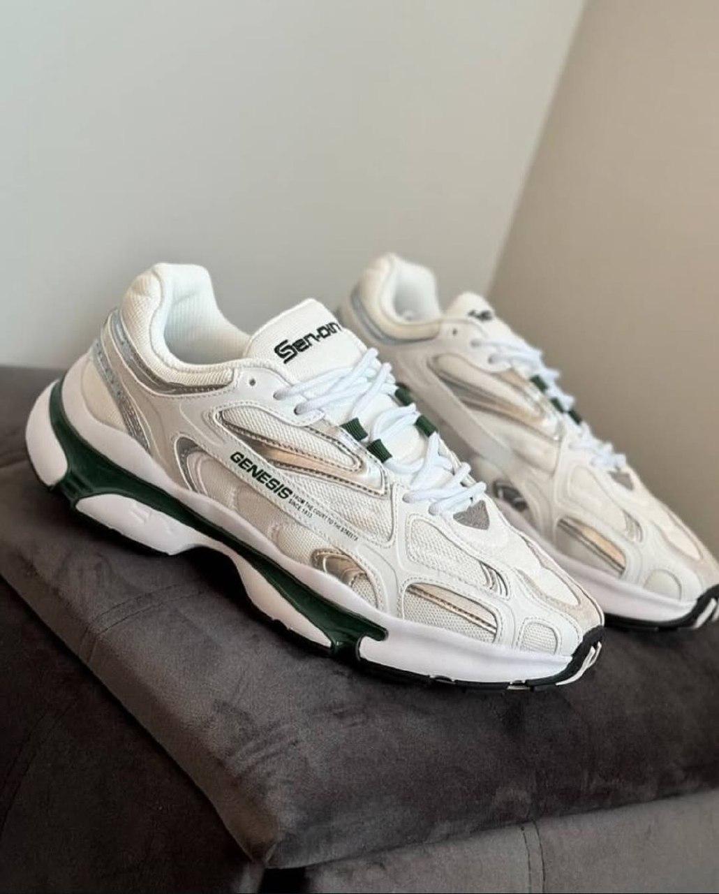 Білі чоловічі кросівки genesis Lacoste style