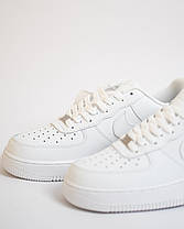Жіночі кросівки Nike Air Force 1 White білі, фото 3