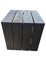 Приліжкова тумба Оленка з сосни колір Ебенове Дерево, фото 5