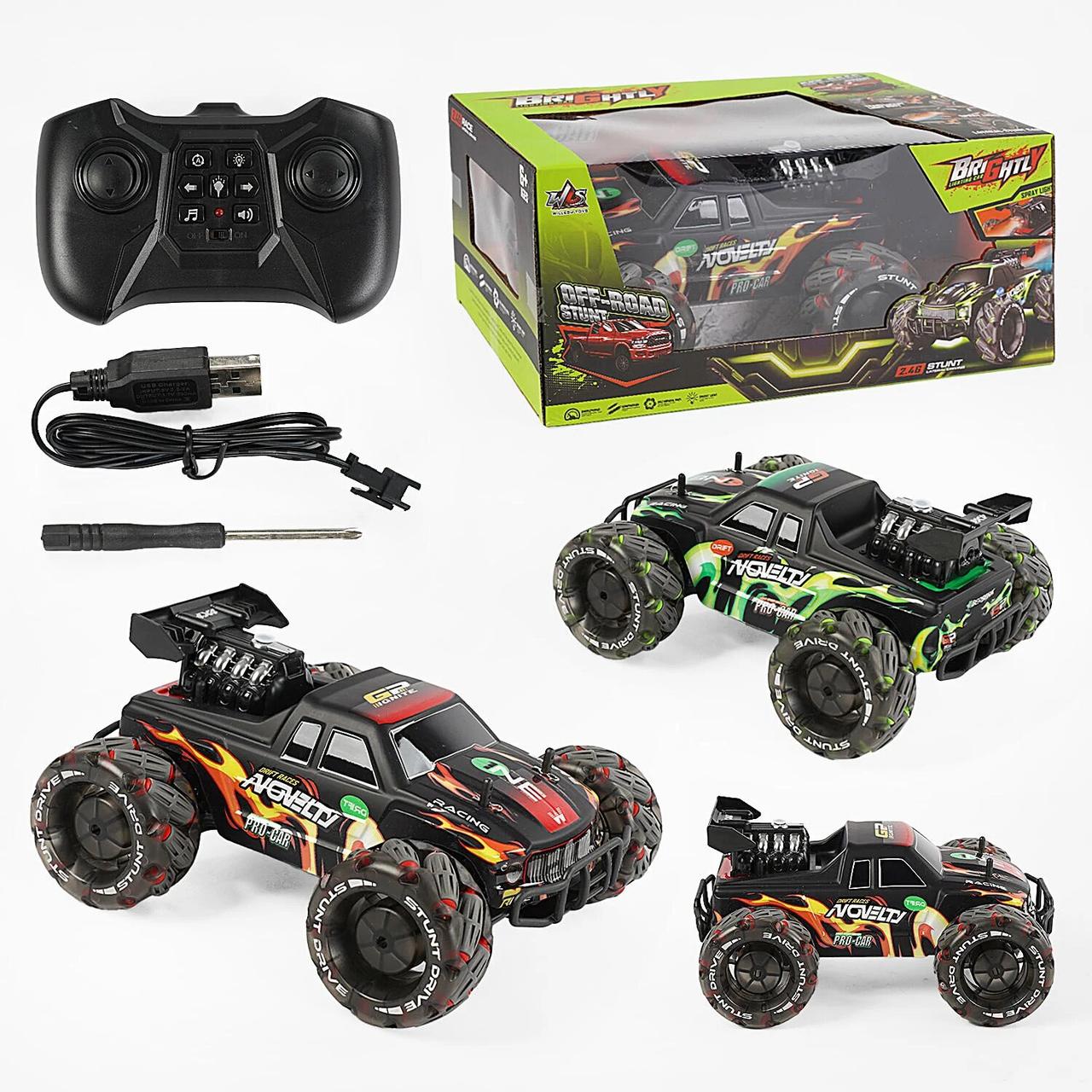 Джип 28 см, р/к на аккум, світло/звук/дим, фото 1