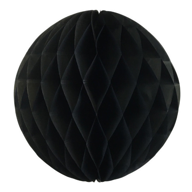 Паперові кулі "стільники" 20 см чорний, фото 1