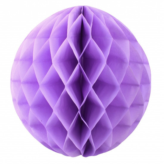 Паперові кулі "Соти" 30 см бузковий, фото 1
