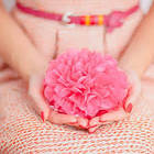 Паперовий помпон для оформлення, 35 см. білий, фото 2