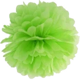 Паперовий помпон для святкових декорацій 50 см салатовий, фото 1