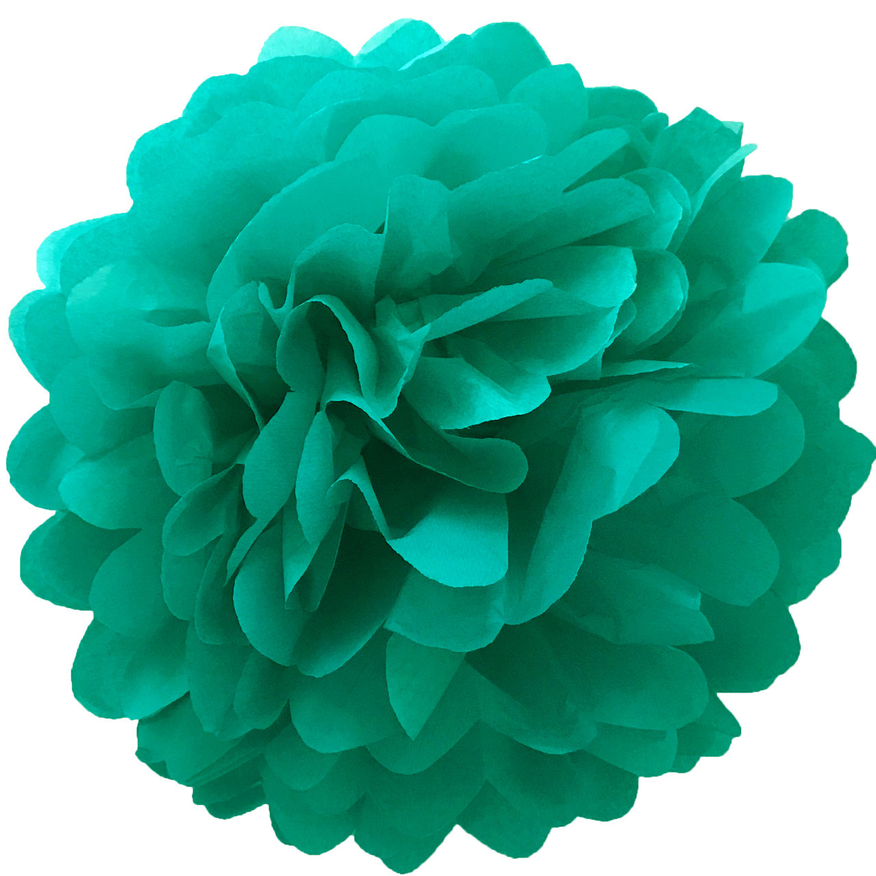 Паперові помпони 35 см бірюзовий, фото 1