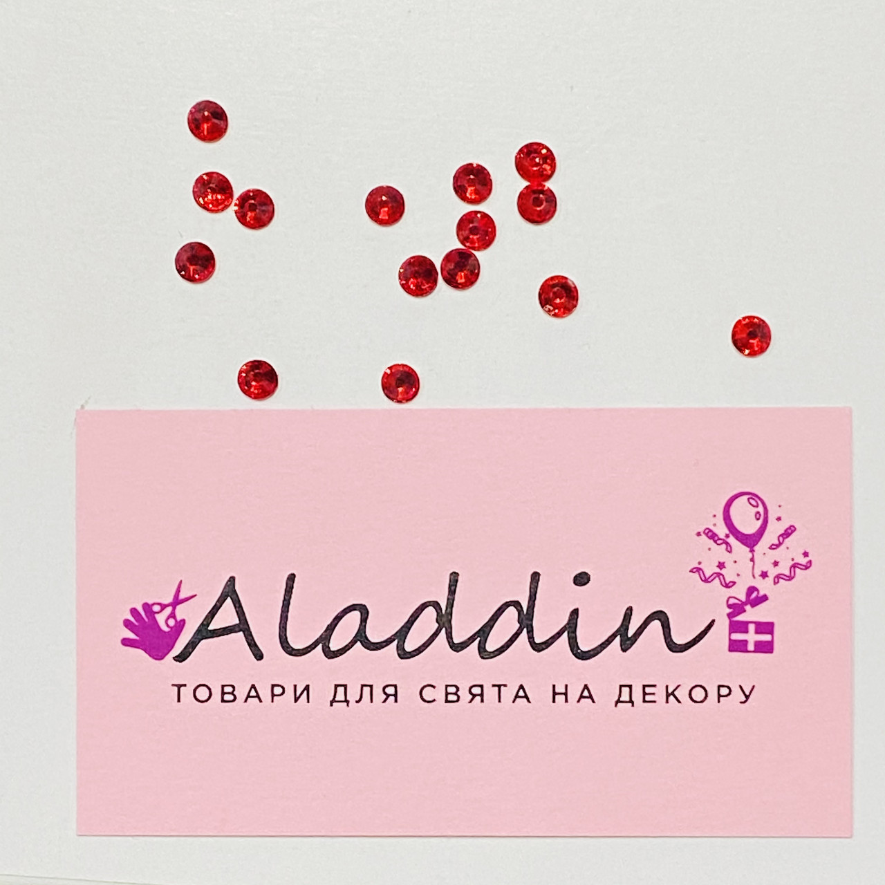 Стрази червоні 15 шт.ss20, фото 1