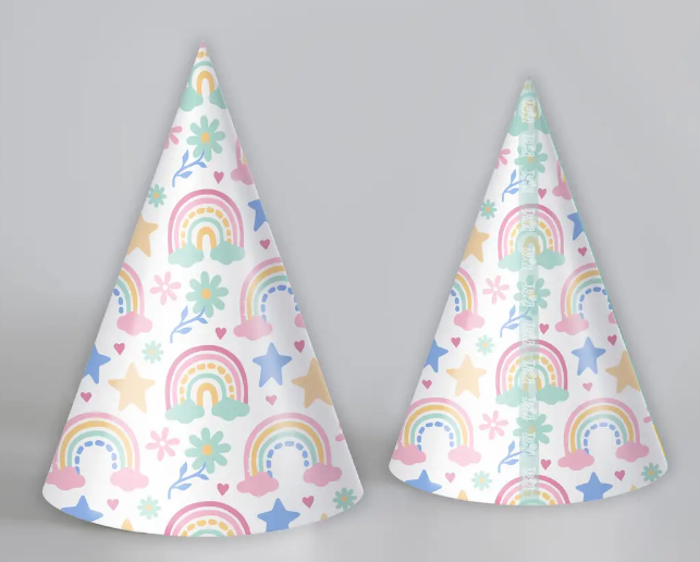 КОВПАЧОК ПАПЕРОВИЙ "ВЕСЕЛКА" КОЛЬОРОВИЙ, фото 1