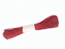 Паперовий шпагат (веревка) червоний 50 м