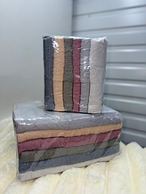 Рушник лицьовий матеріал махра розмір 50х90 мікс кольору в пакованні від 6 шт.