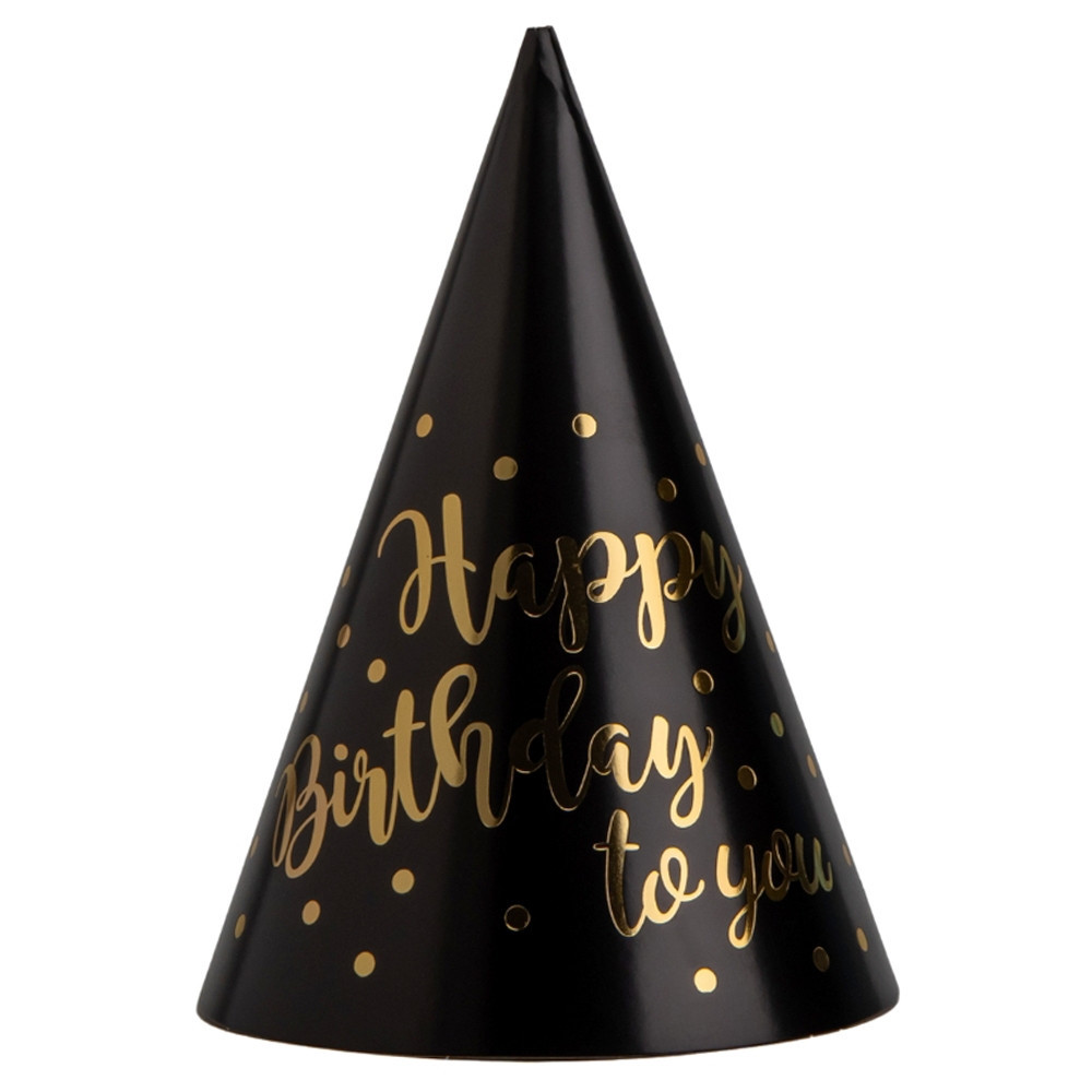 Ковпак святковий "Happy Birthday to you", 20 см, фото 1