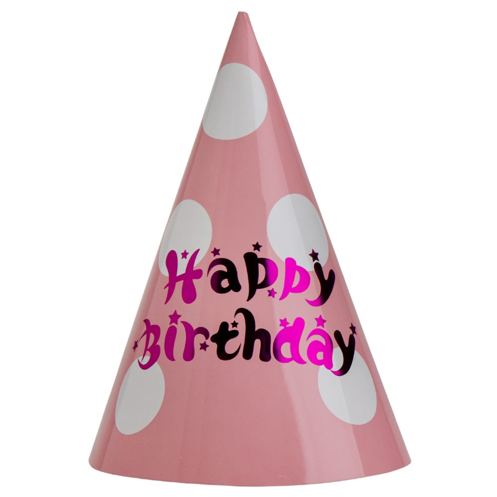 Ковпак святковий "Happy Birthday to you", 24 см, фото 1