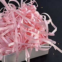 Наповнювач стружка із тіш'ю для коробок "Ніжно-рожевий", 25 г