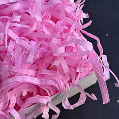 Наповнювач стружка із тіш'ю для коробок "Рожевий", 25 г