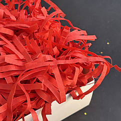 Наповнювач стружка із тіш'ю для коробок "Червоний", 25 г