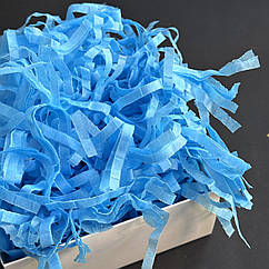 Наповнювач стружка із тіш'ю для коробок "Яскраво-блакитний", 25 г