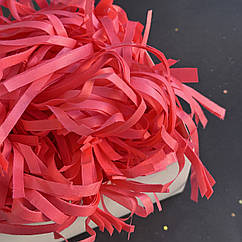 Наповнювач стружка із тіш'ю для коробок "Рожево-червоний", 25 г