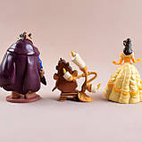 Ігрові фігурки Красуня і Чудовисько RESTEQ — набір із 6 персонажів Disney, фігурки 7 см з мультфільму, фото 4