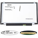 Матриця 14.0 B140XW03 V.0 (1366*768, 40pin, LED, SLIM (вертикальні вушки), глянцева, роз'єм праворуч знизу) для ноутбука (renew), фото 3