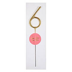 Свічки бенгальські цифра 6