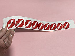 Набір наклейок з оракала до 14 лютого червоні