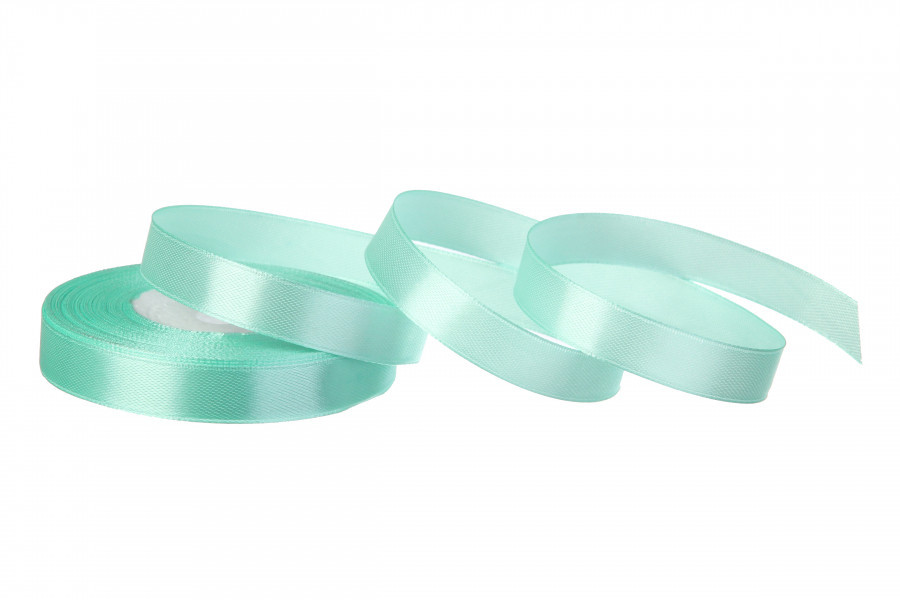 Стрічка атласна 12 мм 33 метри тіффані, фото 1