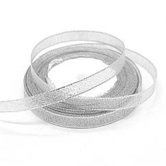 Стрічка парча 1,2 см срібло 23 метри