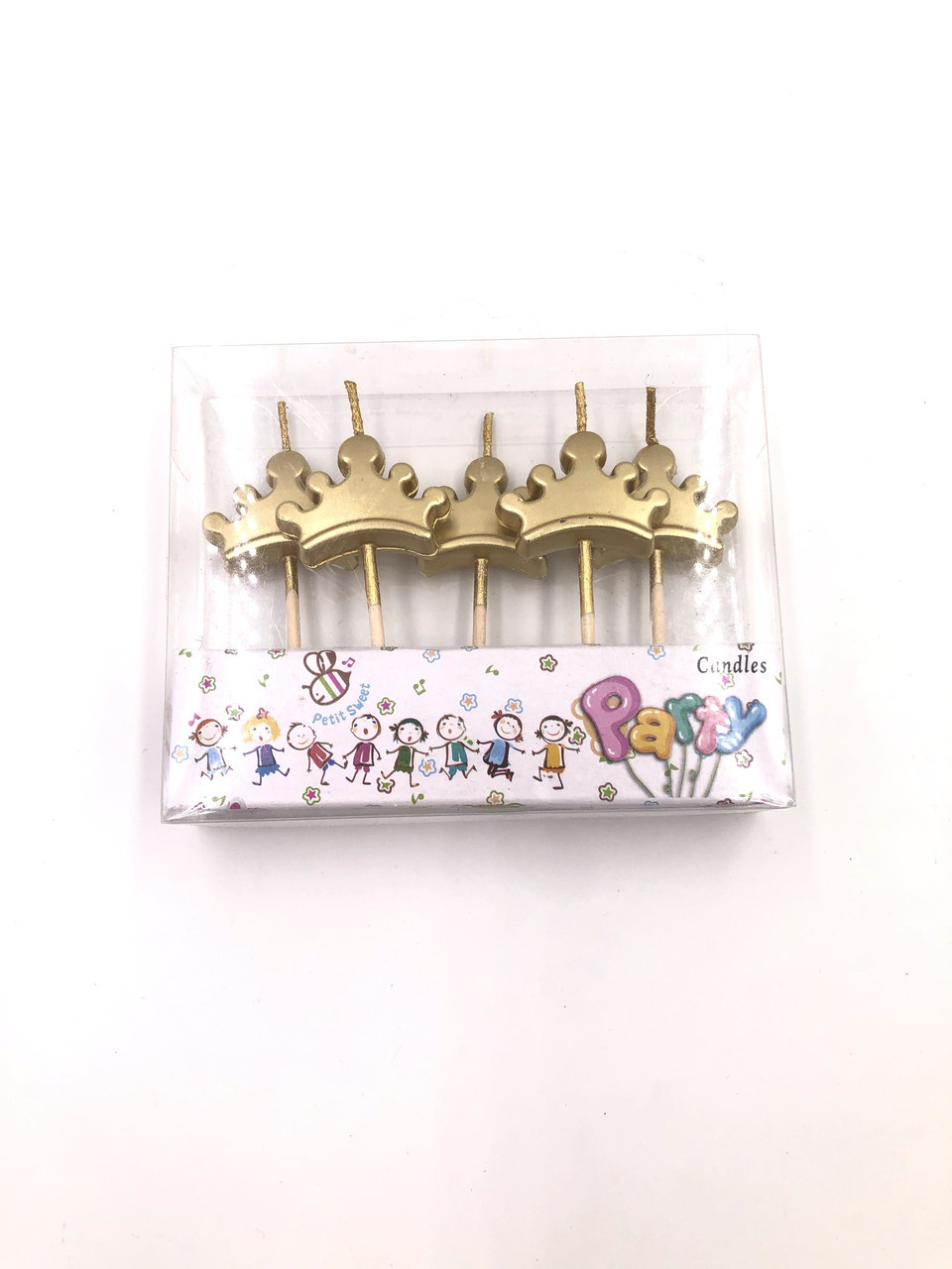 Свічки корони золото 5 шт., фото 1