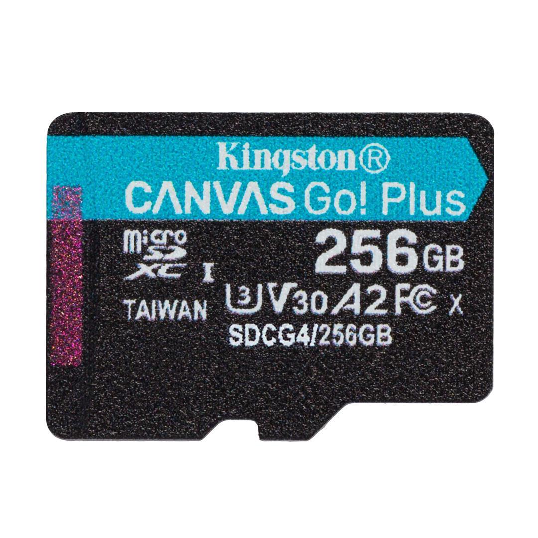 Карта пам`яті MicroSDXC 256GB UHS-I/U3 Class 10 Kingston Canvas Go! Plus R200/W160MB/s (SDCG4/256GBSP)