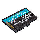Карта пам`яті MicroSDXC  256GB UHS-I/U3 Class 10 Kingston Canvas Go! Plus R200/W160MB/s (SDCG4/256GBSP), фото 3