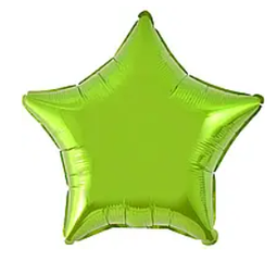 Зірка фольгована металік салатова FLEXMETAL 18" (45 см)